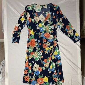 Lauren Ralph Lauren Multicolor Floral Midi Dress